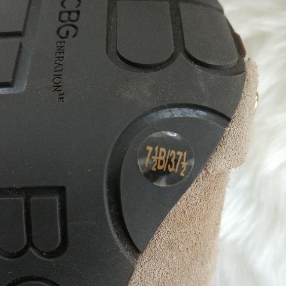 #4 BCBGeneration STUDDED Taupe SUEDE Heels NWT - Picture 4 of 7